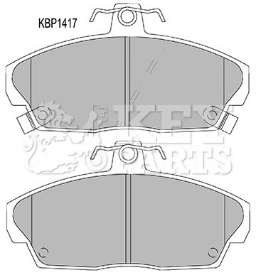 KEY PARTS stabdžių trinkelių rinkinys, diskinis stabdys KBP1417